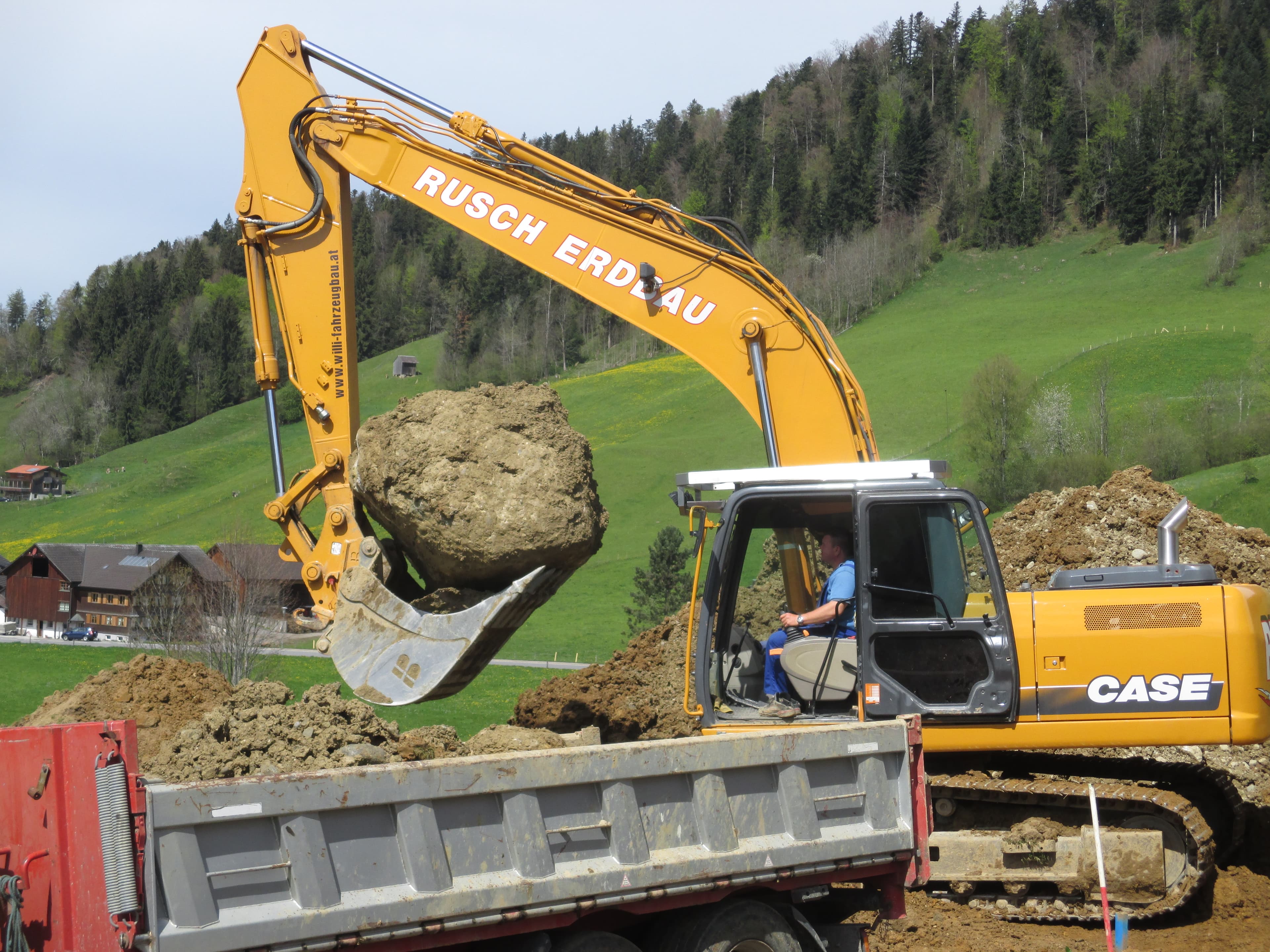 Rusch Erdbau Baustelleneinsatz